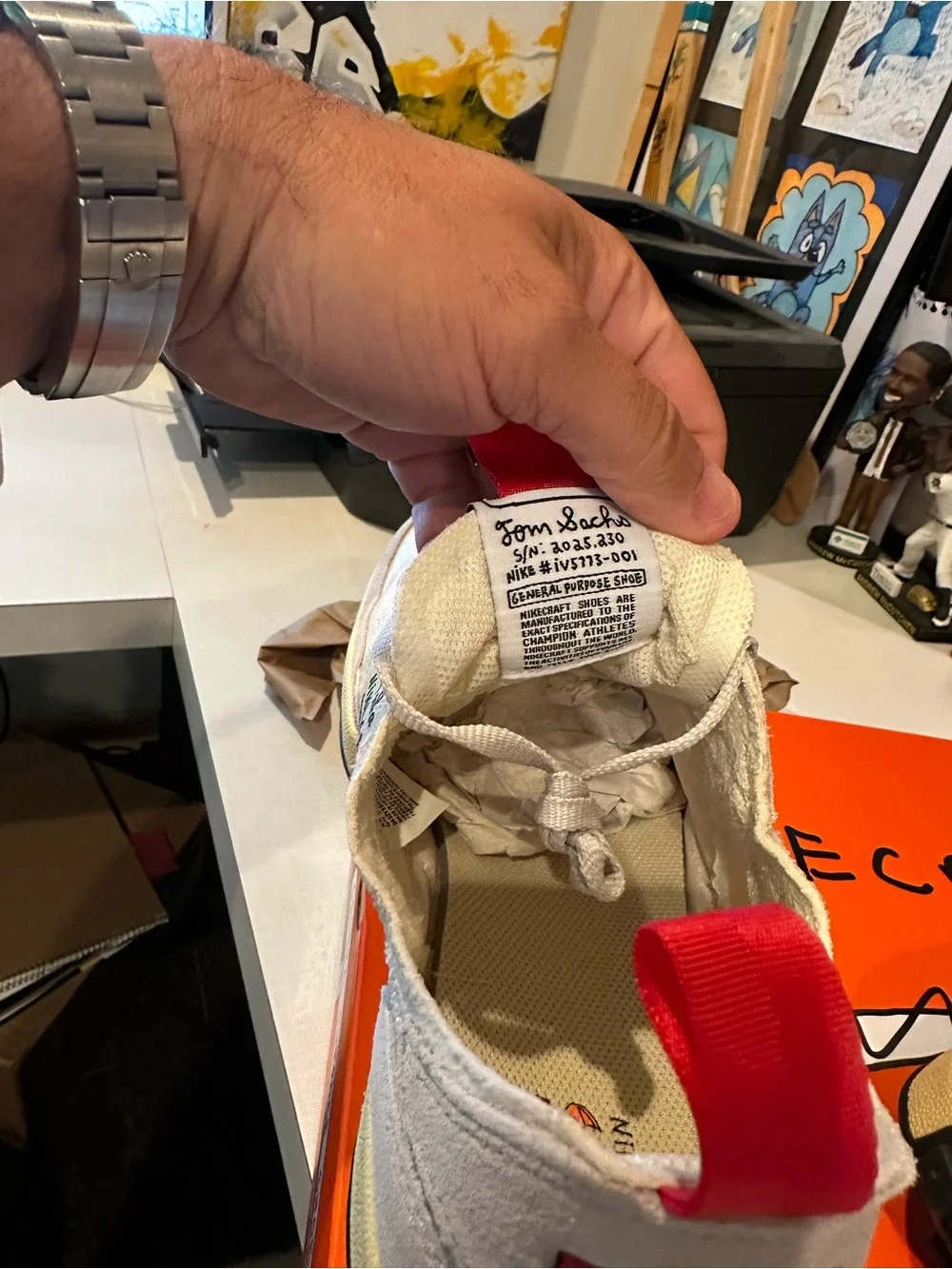 Nike General Purpose Shoe - Cream & Yellow with Red Accents